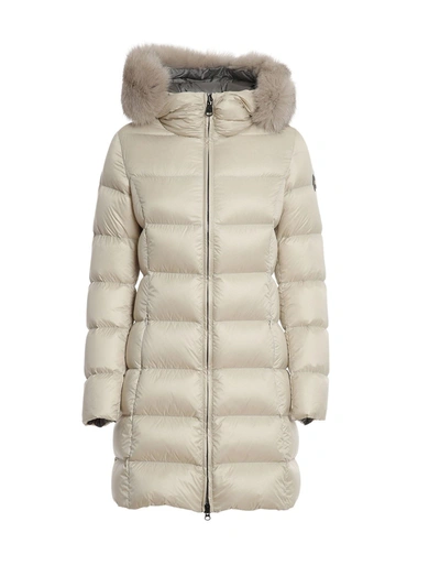 Colmar Originals Quilted Tech Fabric Padded Coat In Beige