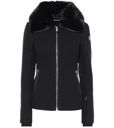 Fusalp Montana Iv Detachable Faux-fur Collar Ski Jacket In Black
