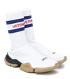 Vetements X Reebok Classic Sock Runner Sneakers In White