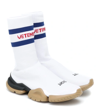 Vetements X Reebok Classic Sock Runner Sneakers In White |