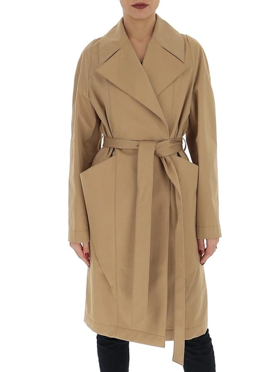 Stella Mccartney Belted Trench Coat In Beige