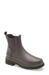 Hunter Refined Stitch Waterproof Chelsea Boot In Seep