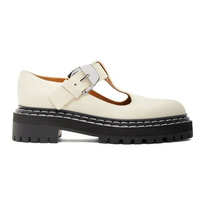 Proenza Schouler Off-white Leather Mary Jane Shoes