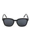 Celine Men's Polarized Square Sunglasses, 56mm In Shiny Black / Smoke Polarized