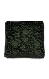 Saved Ny Nara Silk-jacquard Pillow In Green