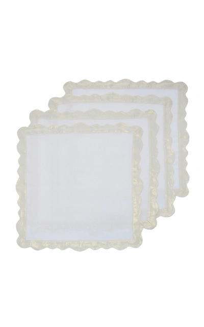 Alex Papachristidis Exclusive Set-of-four Hollywood Regency Placemats In Gold