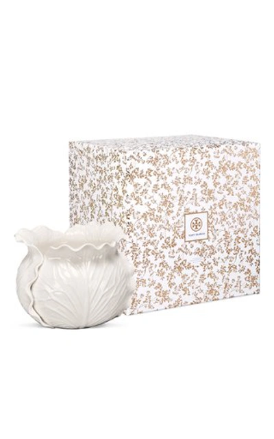 Tory Burch Home Large Dodie White Tureen Candle