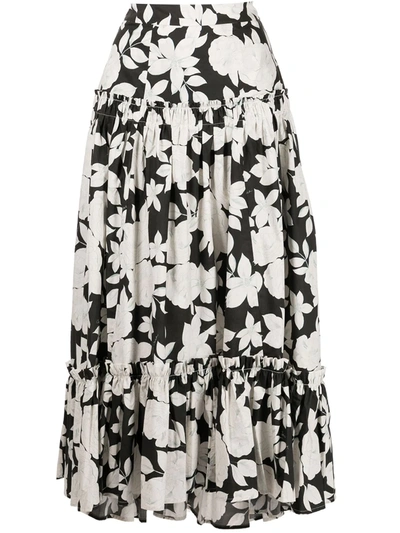 Cara Cara Women's Tisbury Cotton-poplin Midi Skirt In Black