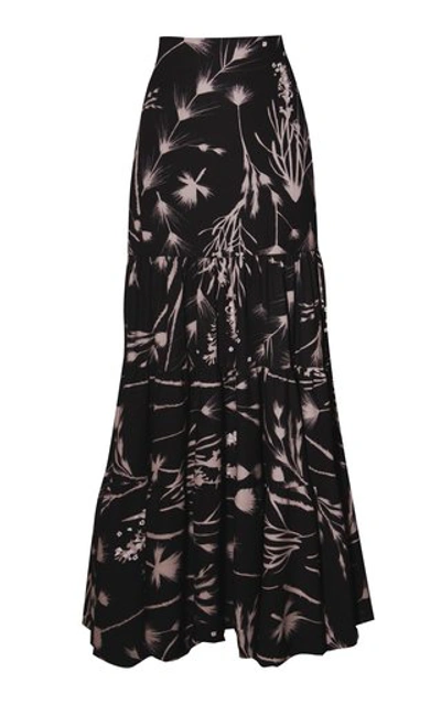 Andres Otalora Women's Delinda Crepe Maxi Skirt In Black