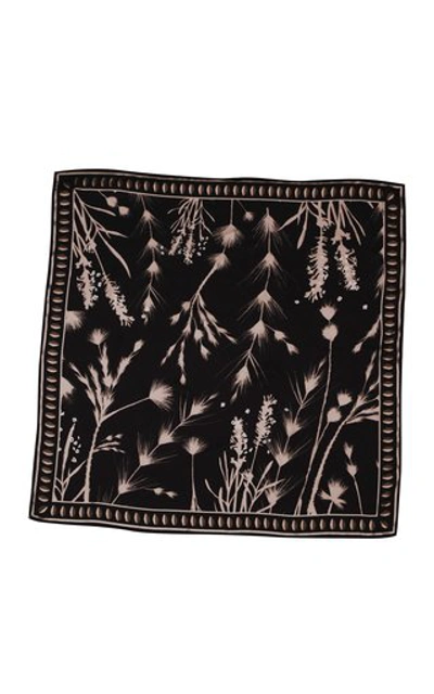 Andres Otalora Aby Large Printed Scarf In Black