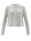 Brock Collection Sophie Rib-knitted Cashmere Sweater In Blue