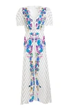 Saloni Women's Lea Printed Silk Midi Dress In Ivory Polka Dot P