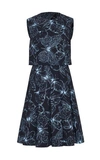 Lela Rose Women's Butterfly Cotton Poplin Seamed A-line Dress In Print