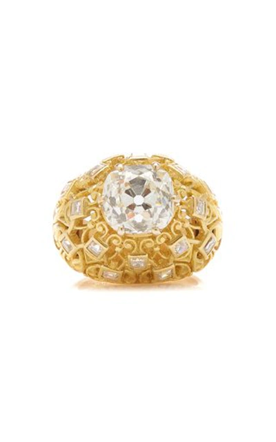 Eleuteri One Of A Kind Cartier Retro Dome Shaped Ring In Gold