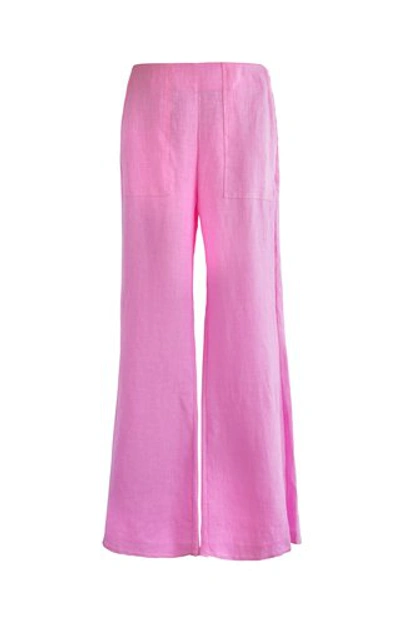 Alix Of Bohemia Charlie Wide-leg Cotton Pants In Pink