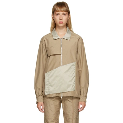 A-cold-wall* Tan Converse Edition Coaches Jacket In Fog