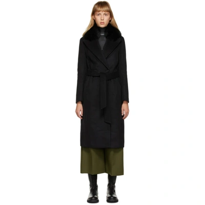 Mackage Black Fur Sienna Coat