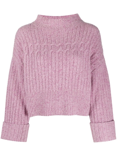 Temperley London Nancy Knit Jumper In Pink