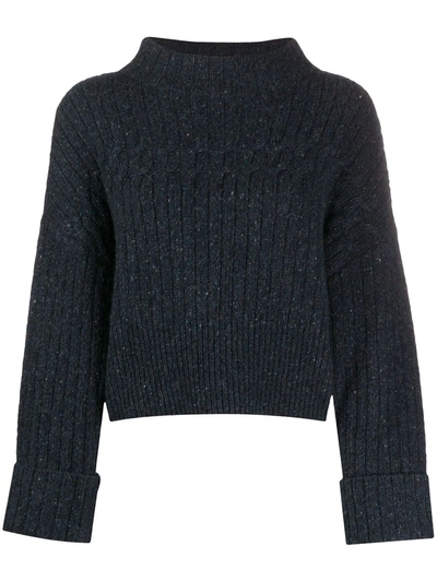 Temperley London Nancy Knit Jumper In Blue