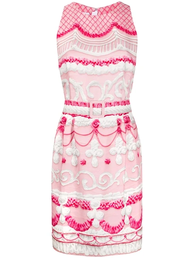 Moschino Icing-print Short Dress In White