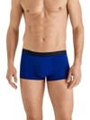 Hanro Cotton Essentials Boxer Brief 2-pack In Sapphire,coal