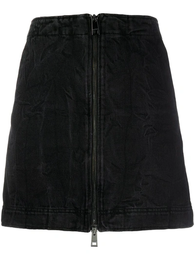 Zadig & Voltaire Jangle Denim Mini Skirt In Black