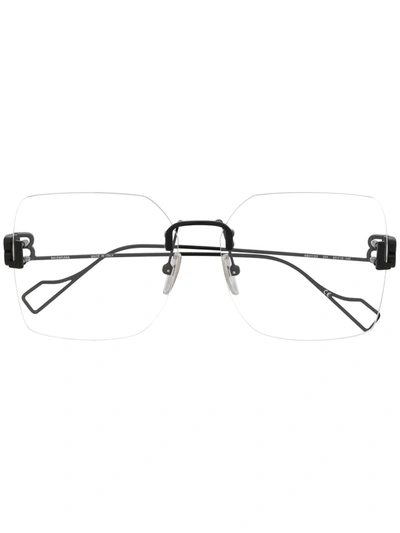 Balenciaga Bb Rimless Glasses In Black