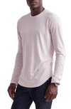 Goodlife Triblend Scallop Long Sleeve Crewneck T-shirt In Rose Dust