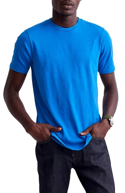 Goodlife Scallop Slub Crewneck T-shirt In Strong Blue