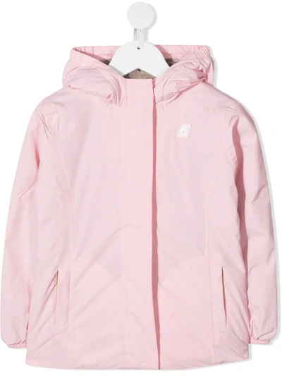 K-way Lily Hooded Jacket In Pink