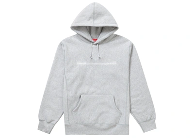 Pre-owned Supreme  Shop Hooded Sweatshirt Heather Grey Los Angeles