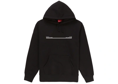 Pre-owned Supreme  Shop Hooded Sweatshirt Black San Francisco