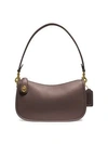 Coach Leather Originals Swinger Shoulder Bag In Brass/maple