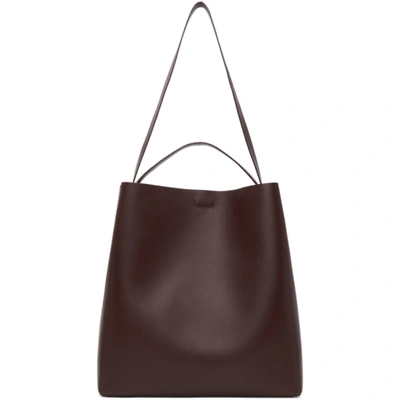 Aesther Ekme Brown Square Sac Tote In 152 Warm Br