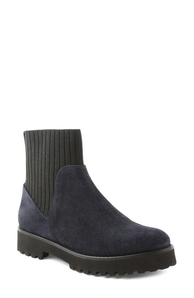 Andre Assous Sara Boot In Navy/ Black Suede