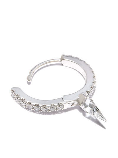 Maria Tash 18kt White Gold 8mm Short Spike Earring