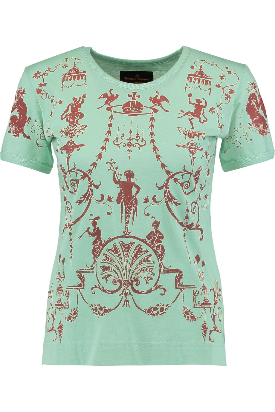 Vivienne Westwood Anglomania Printed Cotton-jersey T-shirt | ModeSens