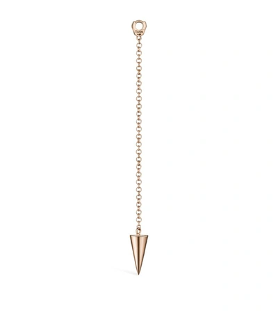Maria Tash Long Pendulum Charm With Long In Rose Gold