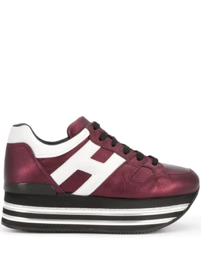 Hogan Low-top Platform Trainers In Purple