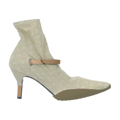 Marine Serre Jersey Ankle Boots In 11 Bronze Print