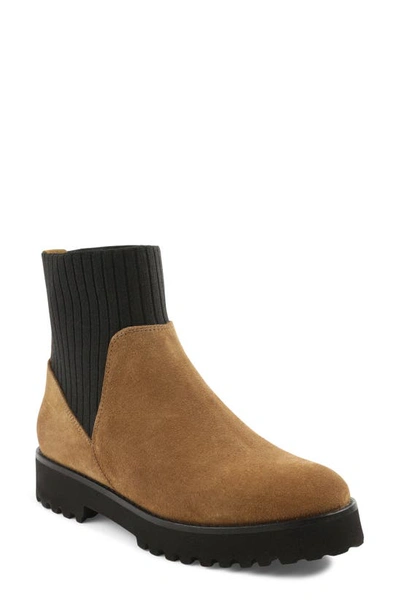 Andre Assous Sara Boot In Black/ Cognac Suede