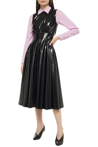 Vinyl midi dress top