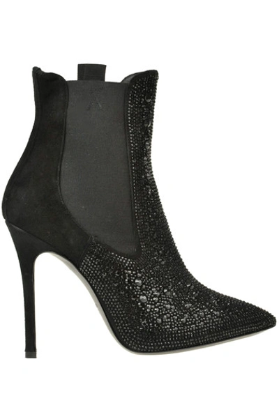 Pinko Braies Embellished Ankle Boots In Black