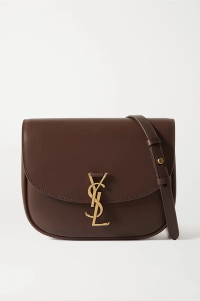 Saint Laurent Kaia Medium Leather Shoulder Bag In Brown