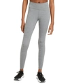 Nike Dri-fit Essentials Leggings In Gray Heather