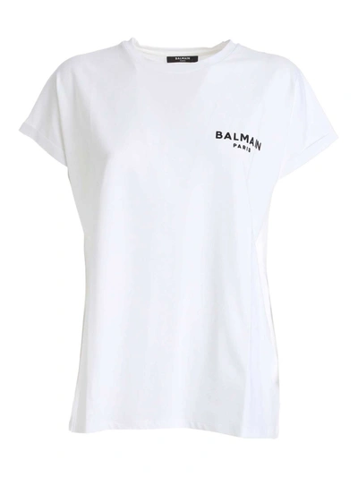 Balmain Kimono Sleeve T-shirt In White