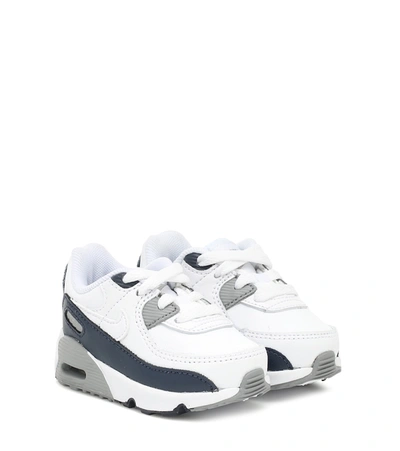 Nike Baby Air Max 90 Leather Sneakers In White