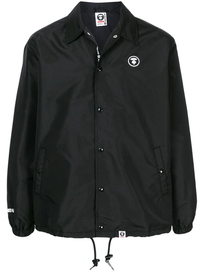 Aape By A Bathing Ape Aape Lightweight Logo Coach Jacket In Black