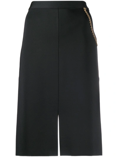 Givenchy Cady Chain-detail Pencil Skirt In Black