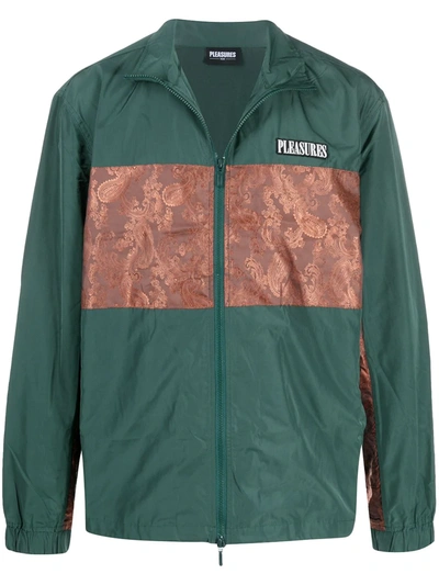 Pleasures Blast Track Jacket In Green